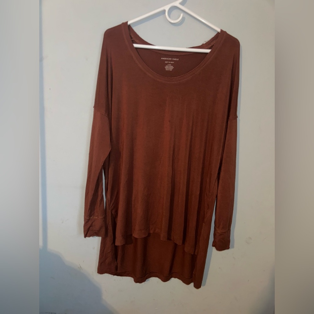American Eagle Outfitters Brown Tunic Top